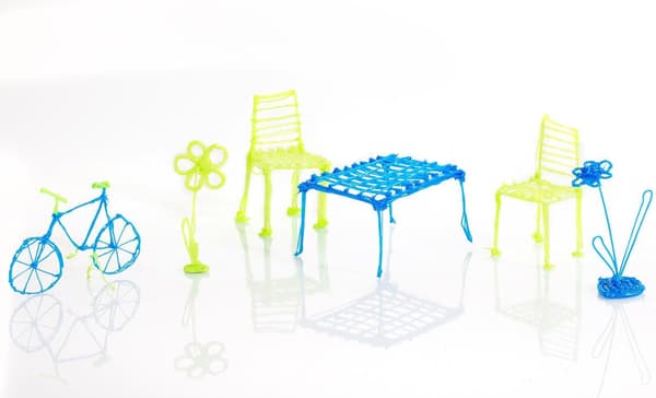 USB 3D-printerpenn med display - Inkluderer en 3D-penn og 20 startfarger av PLA-filament