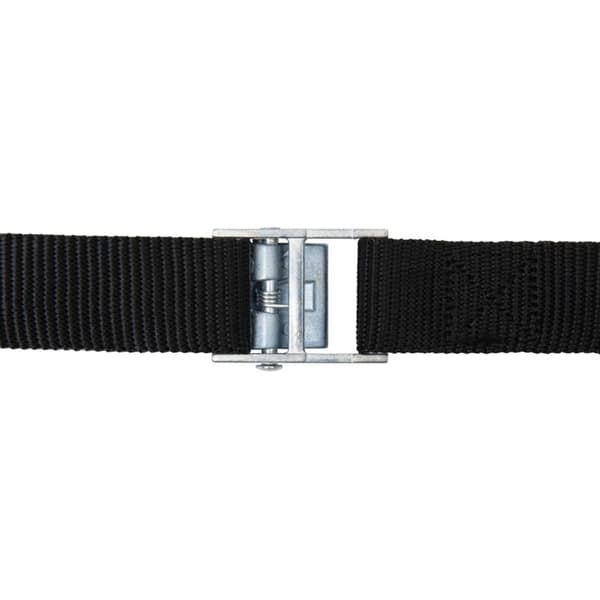 2,5 m x 25 mm 2-delt spænderem - Laststropper - Sort spænderem