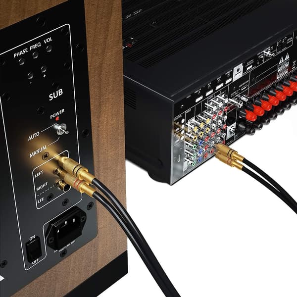 1,5 m RCA-lydkabel 2x RCA-plugg til 2x RCA-plugg HiFi-lydkabel RCA-plugg full metallbekledning