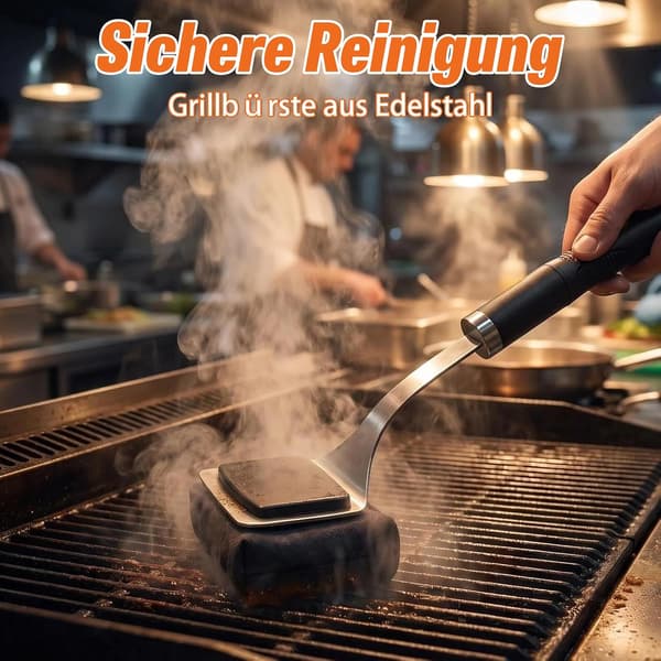 Borstfri grillrengöringsborste - Idealisk för ånggrillning