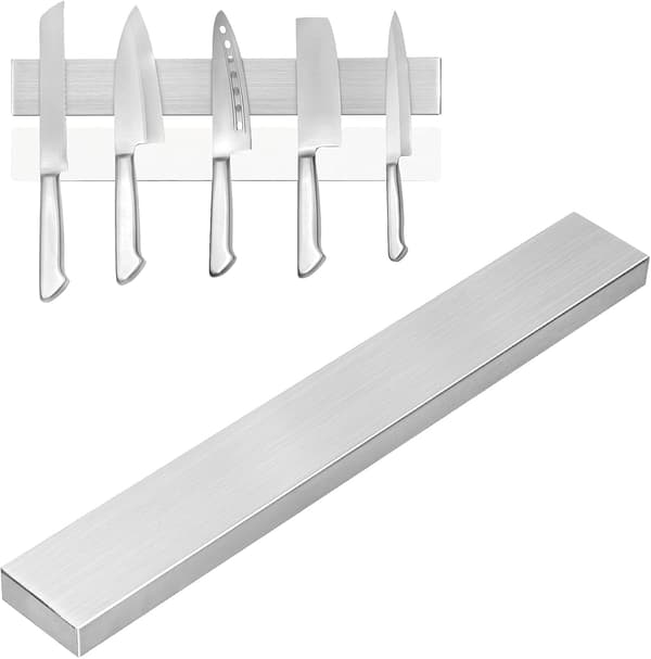 30 cm magnetisk knivholder, magnetstribe til knive i rustfrit stål, vægmonteret magnetplade, velegnet til alle knive