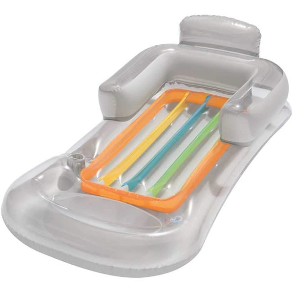 Modearmstol i polyvinylklorid, transparent, 1 styck
