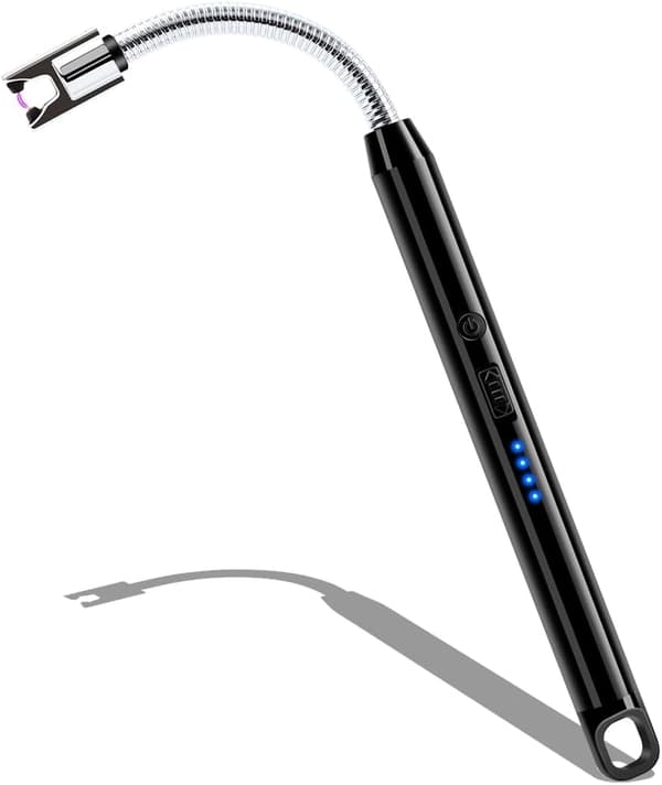 Elektrisk lighter for lys, lang rekkevidde, oppladbar USB C-lighter, elektronisk lysbuelighter med lang, fleksibel hals for lys