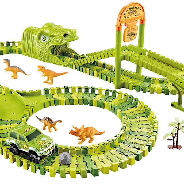 Stor bilbane for barn - Dinosaur
