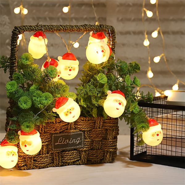 Julelys, vanntette batteridrevne LED-julelys, 3 meter 20 LED-lys