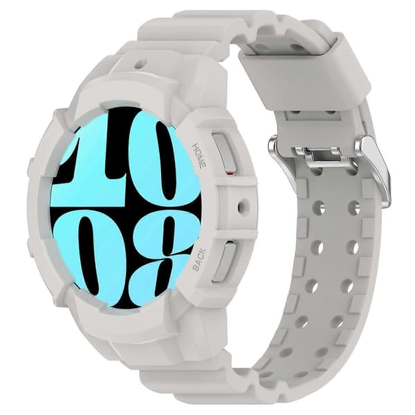 Type E Urrem til Samsung Galaxy Watch7 40mm Silikonerstatningsrem med Urkasse Style E