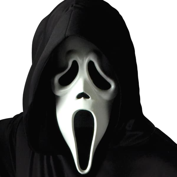 1 stk. licenseret blød latexmaske til voksne - One Size, 25 x 45 cm, ideel til Halloween