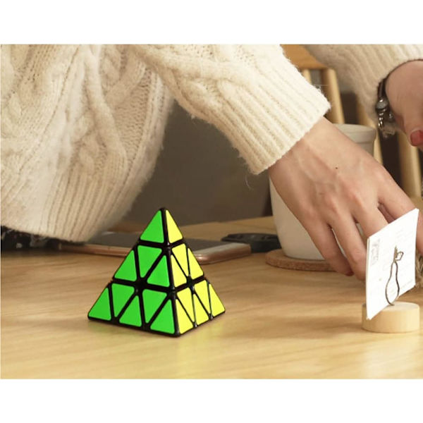 Pyraminx Cube, Pyramide Speed Cube, Professionel, Glat, Høj fejltolerance, Velegnet til konkurrenceøvelser