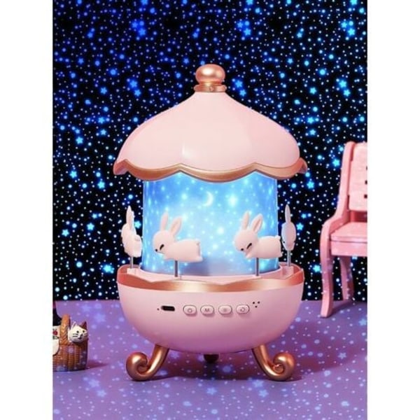 Starry sky projector, musical and luminous night light, children's night light 360° rotation starry sky projection for gift WHWY