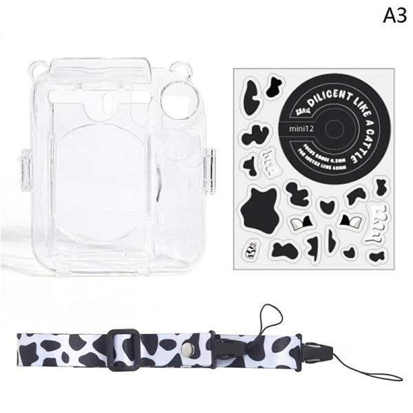 1Set för Instax Mini 12 Transparent Camera Bag Travel Shoulder A3