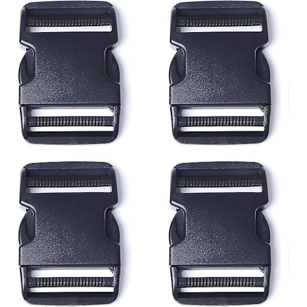 plastic buckles (width 40mm) for quick coupling on the side