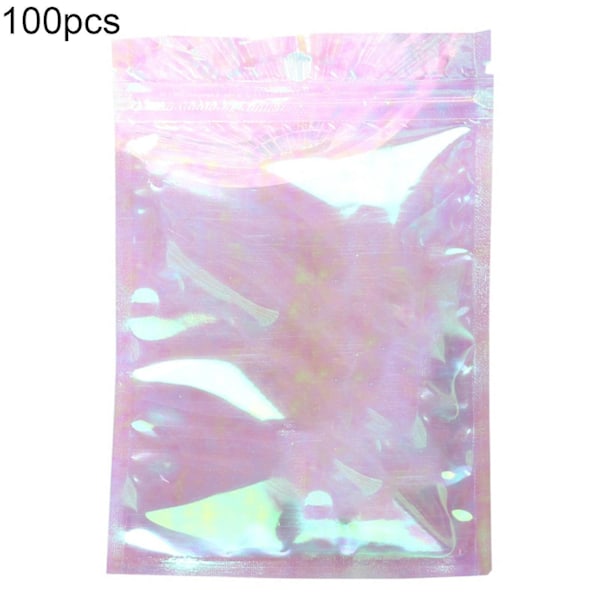 100 pcs holographic bags Dustproof pets with large capacity