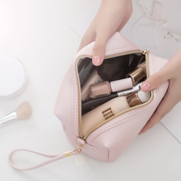 PU kosmetikpung makeup taske pink