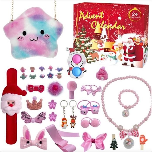 Advent calendar 2023 Children Girl Makeup Children's toy Girl Christmas advent calendar with 24 toys