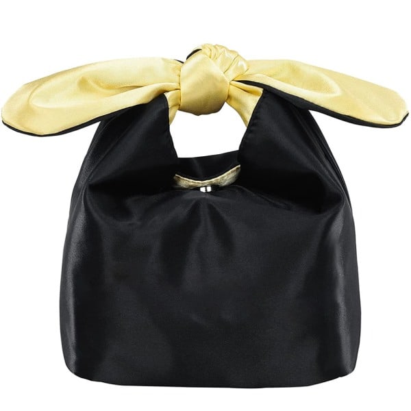 Bow knot lightweight luxury cosmetic travel storage bag,