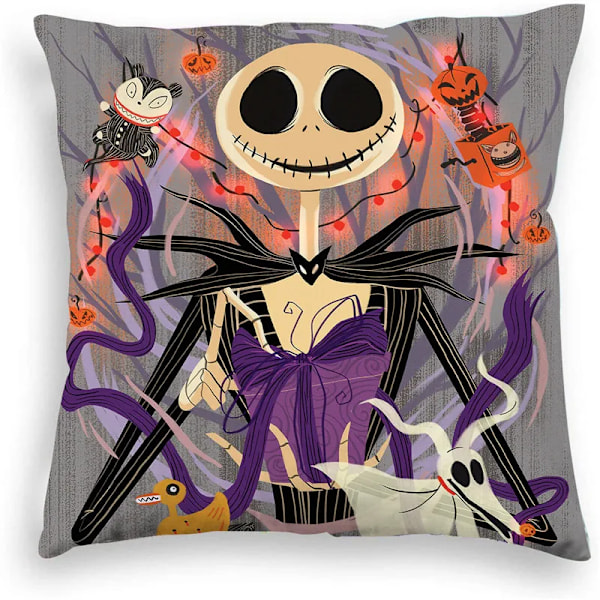 40/45/50/60JAW Funny Halloween Skull Pillow Case Witch Series Cover Living Room Sofa Christmas Cushion Cover