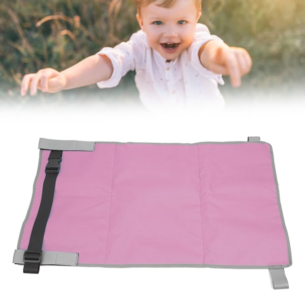 Foldable and portable cot for airplanes, pink