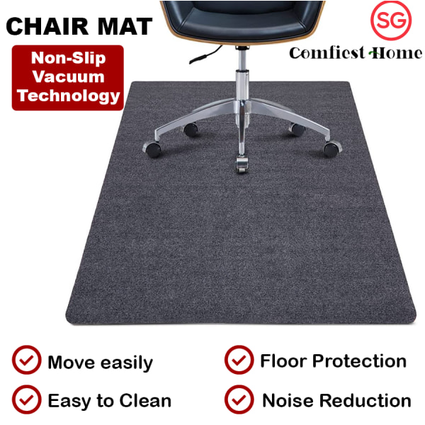 Tuolimatto (tummanharmaa), suojamatto lattiamatto pyörätuolille pyörätuoli toimistotuoli, suojaa lattia koti toimisto pyörätuolimatto matto Grey