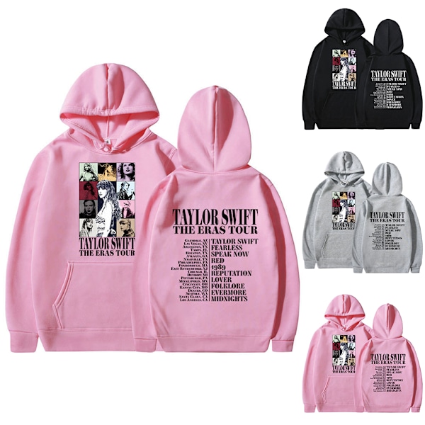 Hættetrøje Dam Taylor The Eras Tour Hoodies Print Herr Sweatshirt grå grey L