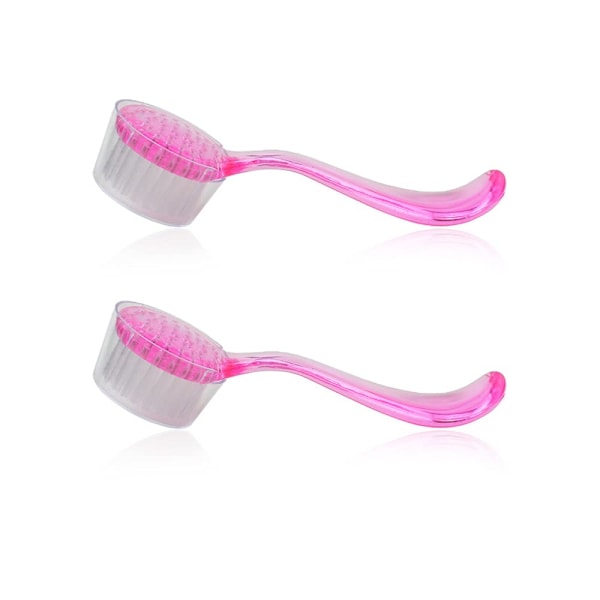 hamster brush and comb, suitable for guinea pigs, ferrets, rats, chinchilla, rabbit - pink