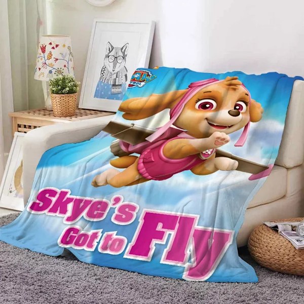 Paw Patrol Tæppe Tegneserie Flannel Hudvenlig Blød og Ikke-fnugfri Høj Kvalitet Materiale Sød Patrulje Canine Børn Dækker 5 5 150x200cm