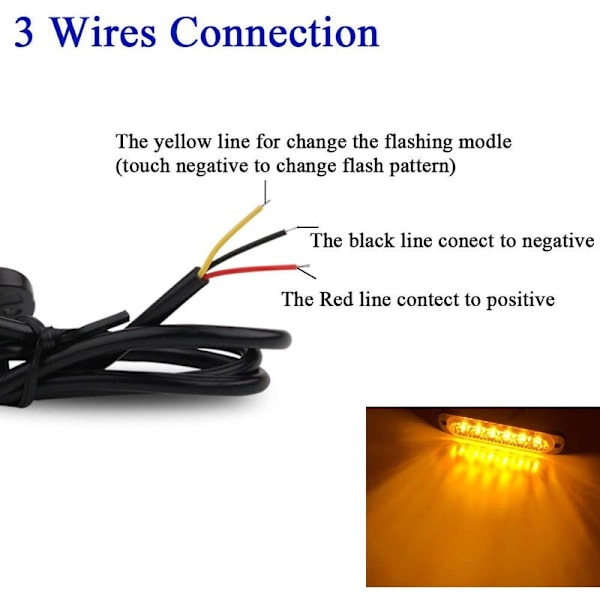 pcs køretøjsnødlys, lastbilnødlys, blinklys - WELLNGS