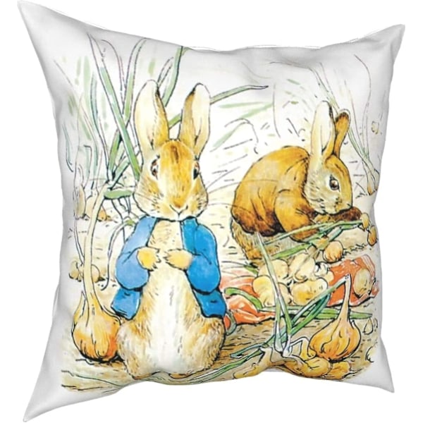 Pehmeät ja kestävät Peter Rabbit Four Seasons -tyynyt, mukavat, pehmeät ja ihoystävälliset tyynyt, soveltuvat sohvaan, sänkyyn, autoon - petter6 - 24x24 tuumaa