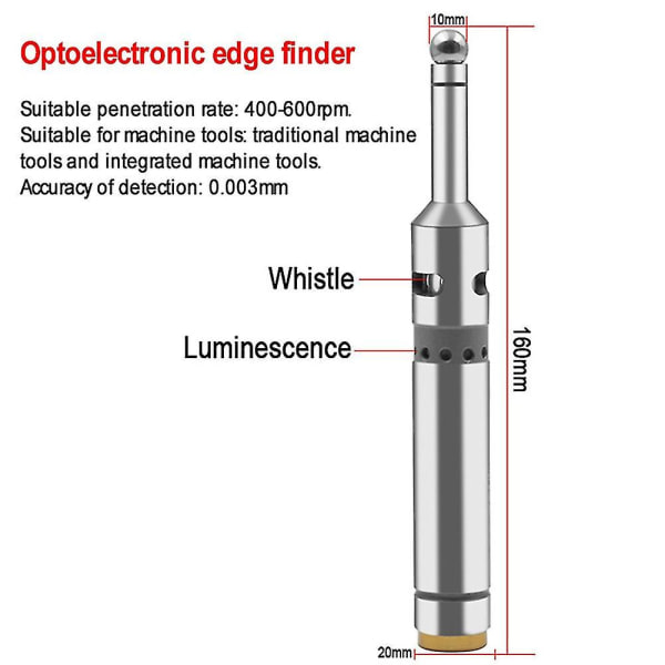 Elektronisk kantdetektor med pip LED pip dreiebenk digital finder