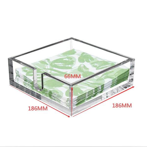 Transparent Akryl Servietbeholder Hjem Hotel Håndklæde Servietboks Beholder Husholdning Stue