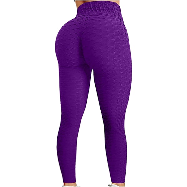 Women's High Waist Yoga Pants Tummy Control Slimming Textured