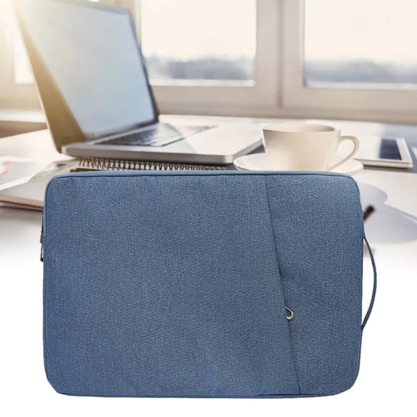 Laptop taske vandtæt notebook taske 13.3 14 15 15.6 tommer til iPad til Macbook Air Pro Laptop taske computer taske marineblå Navy blue 15.6 inches