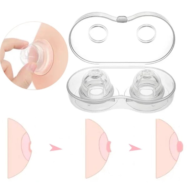 Silicone Nipple Corrector Nipple Suckers Suction Cup Flat Inverted Retraction Nipple Treatment Redress