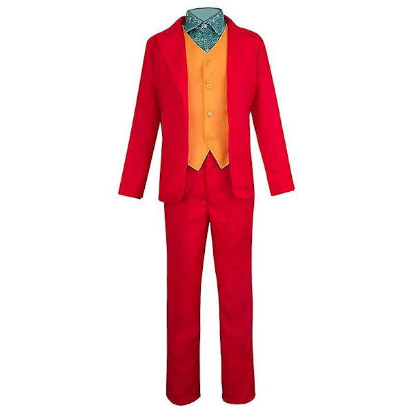 Joker Joaquin Phoenix Arthur Fleck Cosplay Kostume Dragter Halloween Fest Uniformer Til Voksne Børn Skjorter+frakke++vest+bukser - et sæt tøj clothes set XXL