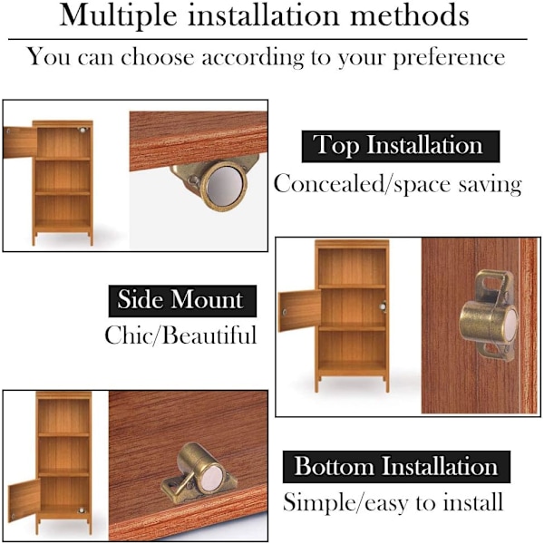 4 kpl kaapin oven magneettimagneettista oven lukkoa magneettista oven sulkijaa, magneettista kaappia huonekaluille, vaatekaapille, kaapille,