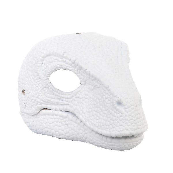 Dinosaur Mask Huvudbonader, Jurassic World Dinosaur Leksaker med öppning rörlig käke, velociraptor Mask & tyrannosaurus Rex Mask Bundle White