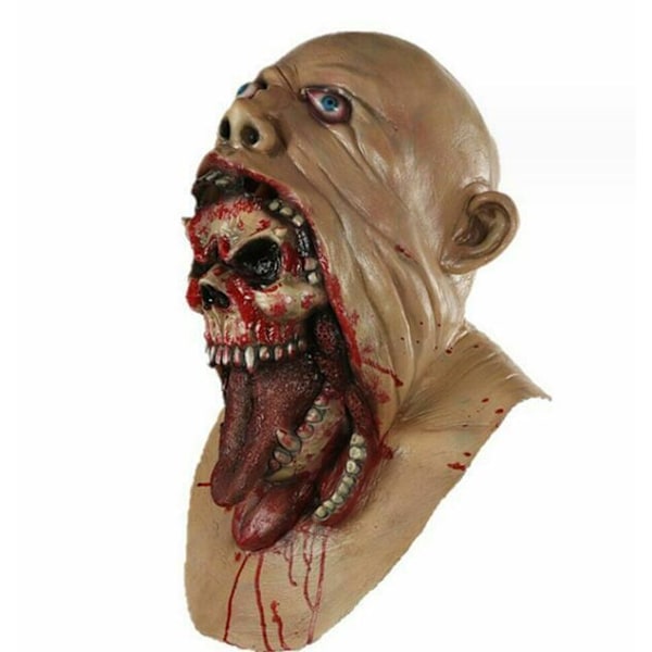 Halloween Horror Zombie Latex Hodedeksel 48*34JAW