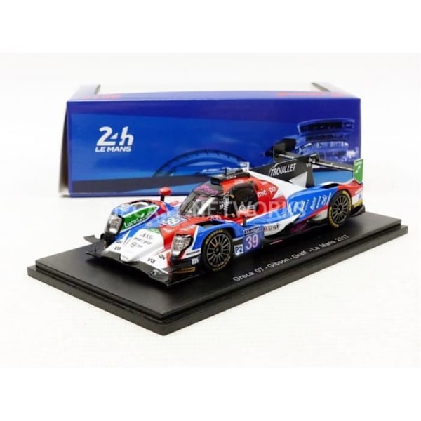 Diecast modelbil - SPARK 1/43 - ORECA 07 Gibson LMP2 - Le Mans 2017 - Blå / Rød / Hvid - S5825