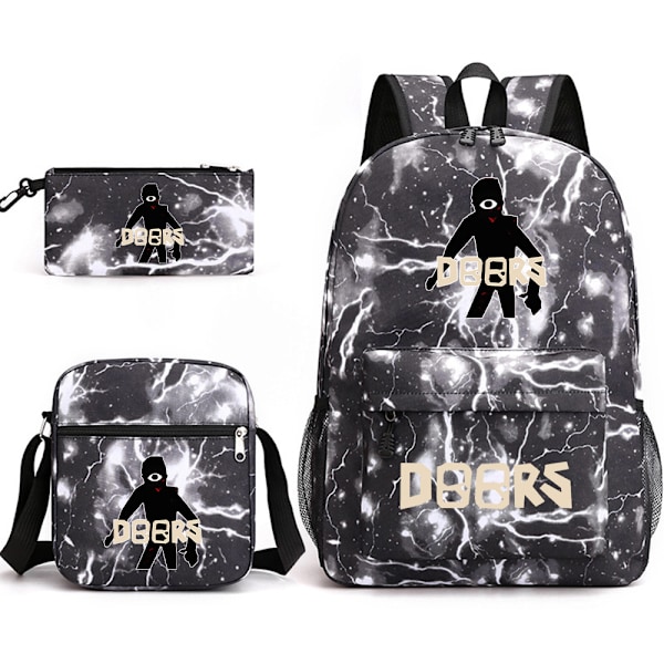 Doors roblox three piece backpack Lightning Black ~ 4 three piece