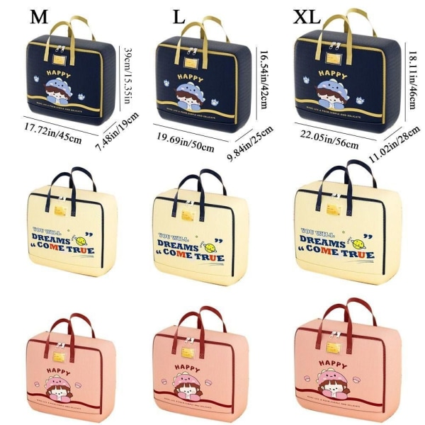 Kid Quilt Storage bag Luggage bags PINK 56X28X46CM pink