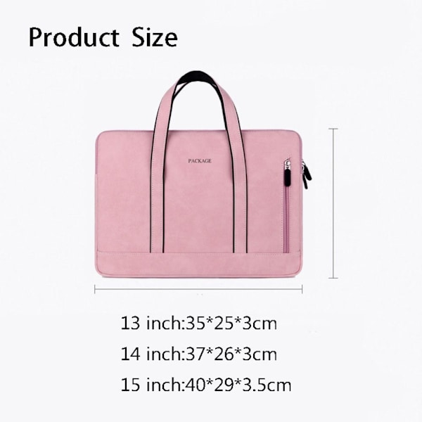 Laptop Taske Dame Notebook-Taske ROSA 13 13,3 tommer 13 13,3 tommer lyserød pink 13 13.3 inch-13 13.3 inch