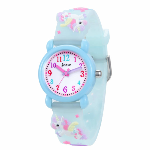 Analog watch for children, 30M waterproof - 3D cute cartoon watch for girls with nylon