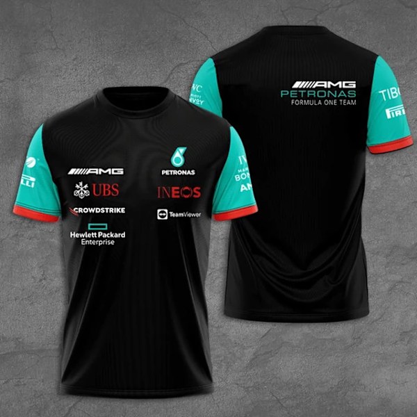 2023 Sommar AMG Petronas F1 Sports T-shirts Formel 1 T-shirts stil 2 style 2 L