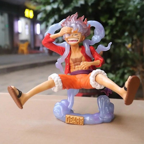 Ny One Piece Luffy Gear 5 Anime Figur Sun Gud Nikka PVC Action Figur Statu Samleobjekt Dukker Leke For Barn Gave Luffy 16cm Red