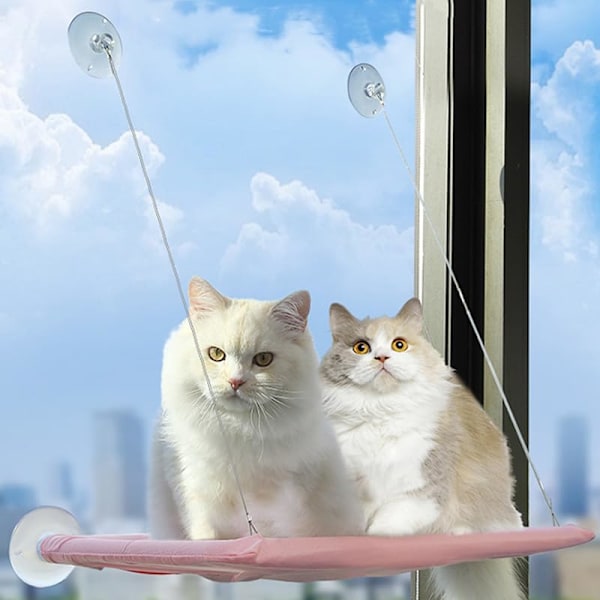 Cat Window Hammock Perch Cat Safety Sunny Bed with Durable Heavy Duty Suction Cups Resting Place Sunny Window Seat for Indoor Cats Sleeping Place