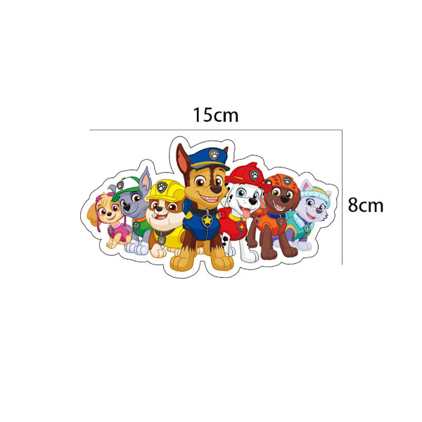 26 Paw Patrol-dekorasjoner, bursdagskakepynt, cupcake