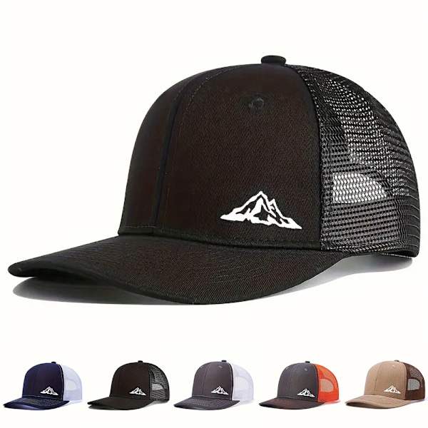 Unisex Trucker Mesh Baseball Cap til mænd og kvinder, åndbar Snapback Cap #4