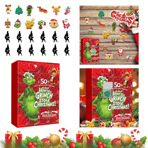 Jul Advent Jul Bluey Blind Box Grinch Blind Box 24 Days Countdown