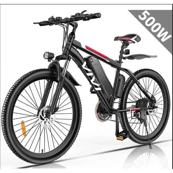 26 500W electric bike Electric bike with cruise control Electric commuter bike with removable battery area