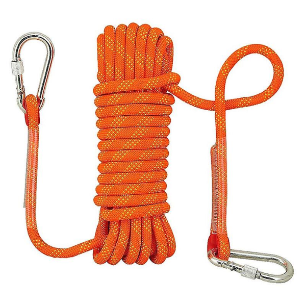 10 m Climbing Rope Diameter 12 Mm Strong Tree Climbing Rope Fire Escape Rope with 2