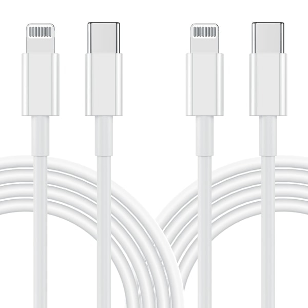 2x USB-C to Lightning cable for iPhone 11/12/13 20W 1m